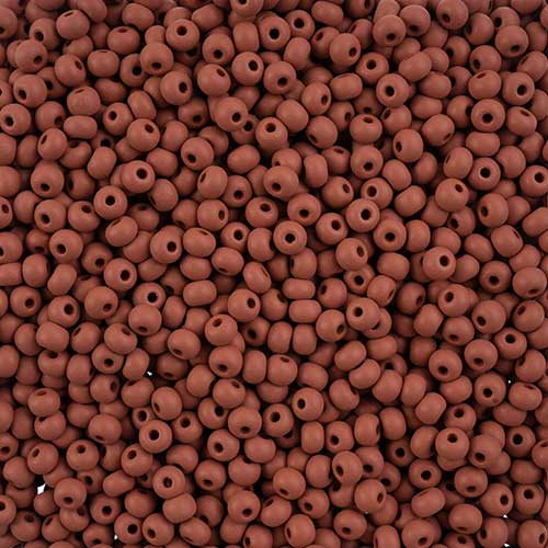 Czech Seed Beads - 6/0 - Permalux Brown Matte (Tube)