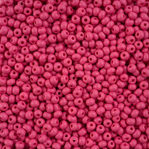 Czech Seed Beads - 6/0 - Permalux Fuchsia Matte (Tube)