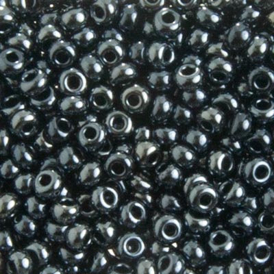 Czech Seed Beads - 8/0 - Metallic Gunmetal (22g)