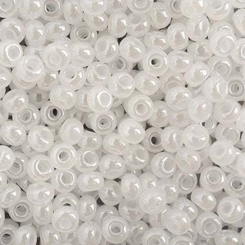 Czech Seed Beads - 8/0 - Opaque Pearl White (22g)