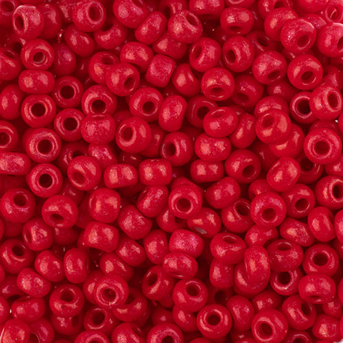 Czech Seed Beads - 8/0 - Terra Intensive Red (22g)
