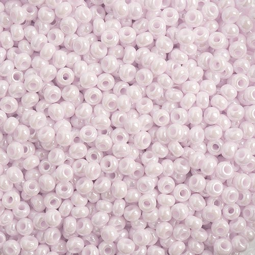 Czech Seed Beads - 8/0 - Opaque Natural Pink Luster (22g)
