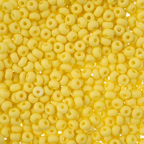 Czech Seed Beads - 8/0 - Permalux Light Yellow Matte (22g)