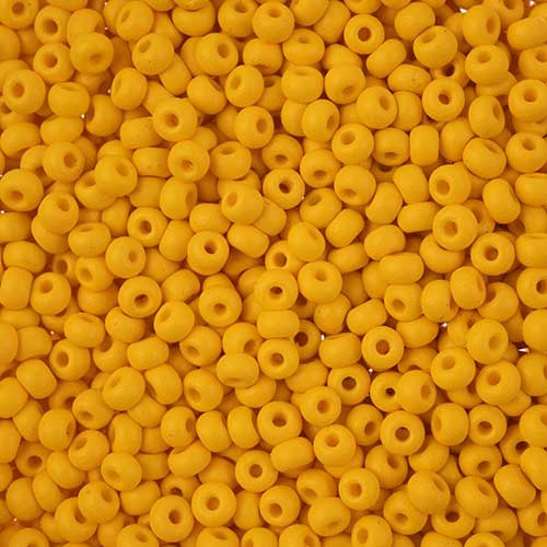 Czech Seed Beads - 8/0 - Permalux Dark Yellow Matte (22g)