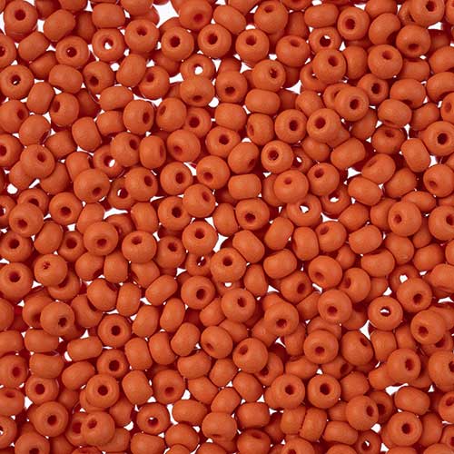 Czech Seed Beads - 8/0 - Permalux Orange Matte (22g)