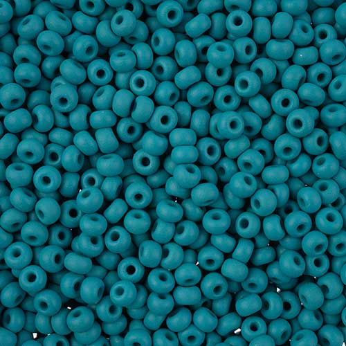 Czech Seed Beads - 8/0 - Permalux Teal Matte (22g)