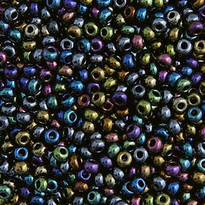 Czech Seed Beads - 10/0 - Metallic Iris Multi (22g)