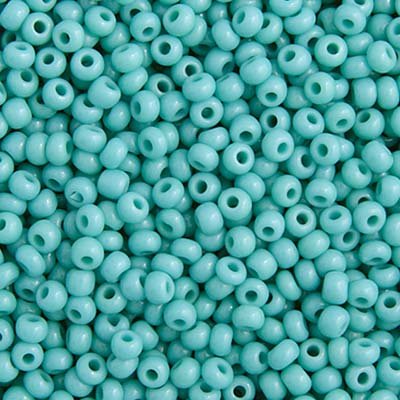 Czech Seed Beads - 10/0 - Opaque Turquoise (22g)