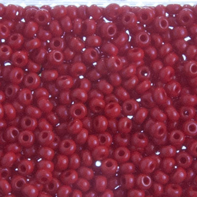 Czech Seed Beads - 10/0 - Opaque Dark Red (22g)