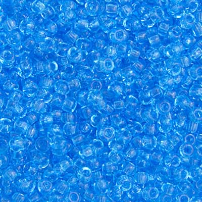 Czech Seed Beads - 10/0 - Transparent Light Aqua (22g)
