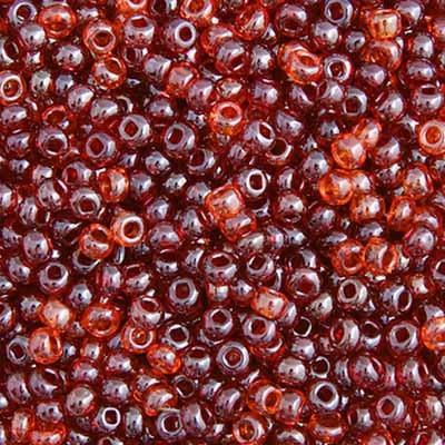 Czech Seed Beads - 10/0 - Mix Red Lustered (22g)