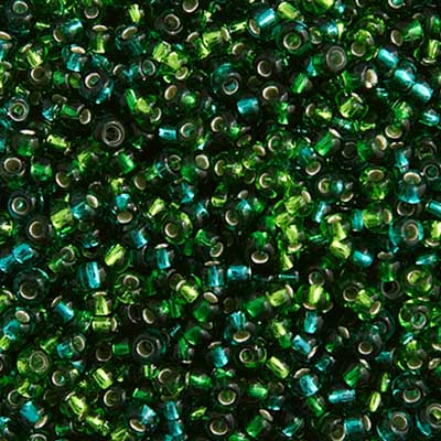 Czech Seed Beads - 10/0 - Seagreen Mix Silver Lined (22g)