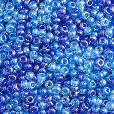 Czech Seed Beads - 10/0 - Aqua Mix Luster (22g)