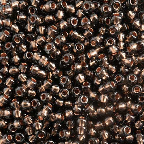 Czech Seed Beads - 10/0 - Copper Lined Black Diamond (22g)