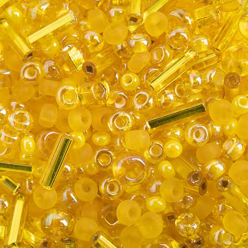Czech Seed Beads - 10/0 - Assorted 10/0 Yellow (22g)