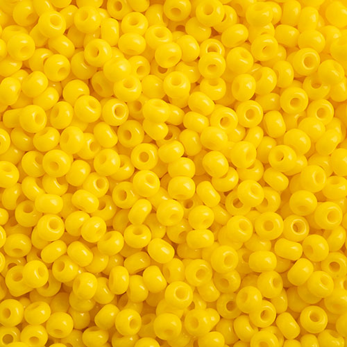 Czech Seed Beads - 10/0 - Opaque Gold Yellow (22g)