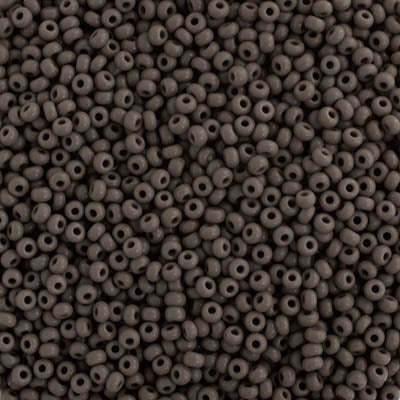 Czech Seed Beads - 10/0 - Opaque Grey (22g)