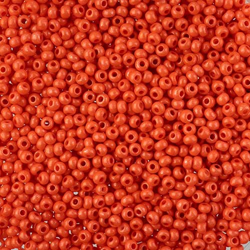 Czech Seed Beads - 10/0 - Terra Intensive Orange (22g)