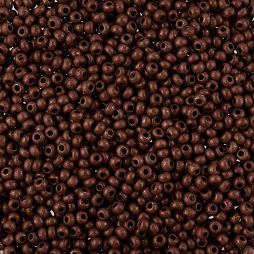 Czech Seed Beads - 10/0 - Terra Intensive Dark Brown (22g)