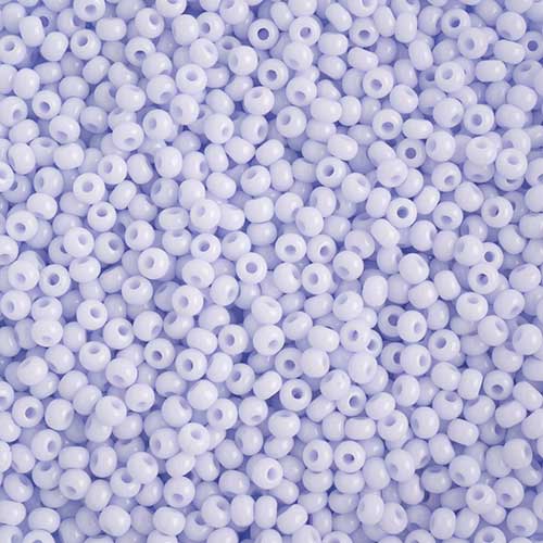 Czech Seed Beads - 10/0 - Opaque Natural Lilac (22g)