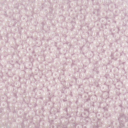 Czech Seed Beads - 10/0 - Opaque Natural Pink Luster (22g)