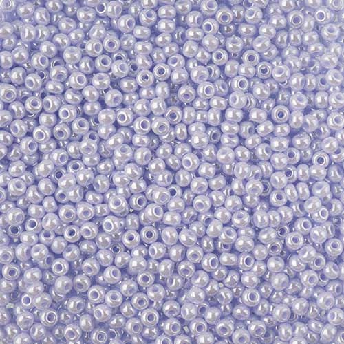 Czech Seed Beads - 10/0 - Opaque Natural Lilac Luster (22g)