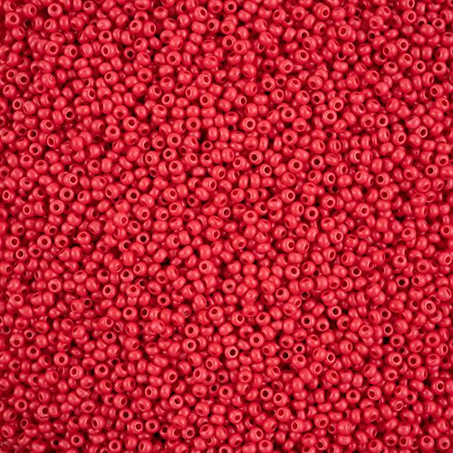 Czech Seed Beads - 10/0 - Terra Intensive Red Matte (22g)