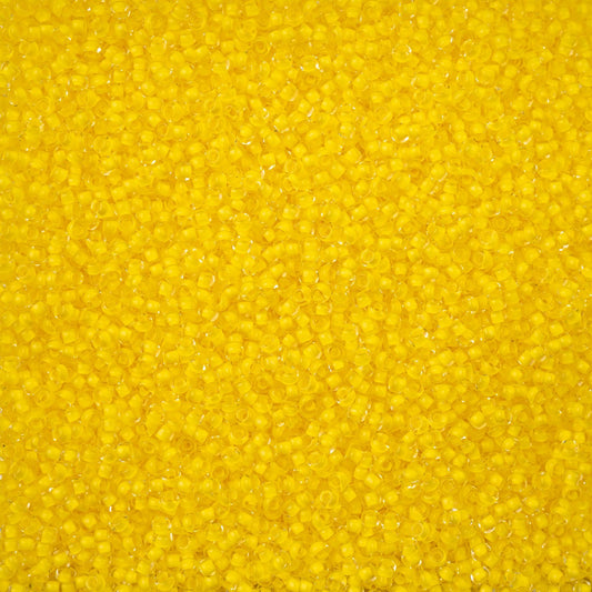 Czech Seed Beads - 10/0 - Crystal Color Lined Terra Intensive Yellow (22g)
