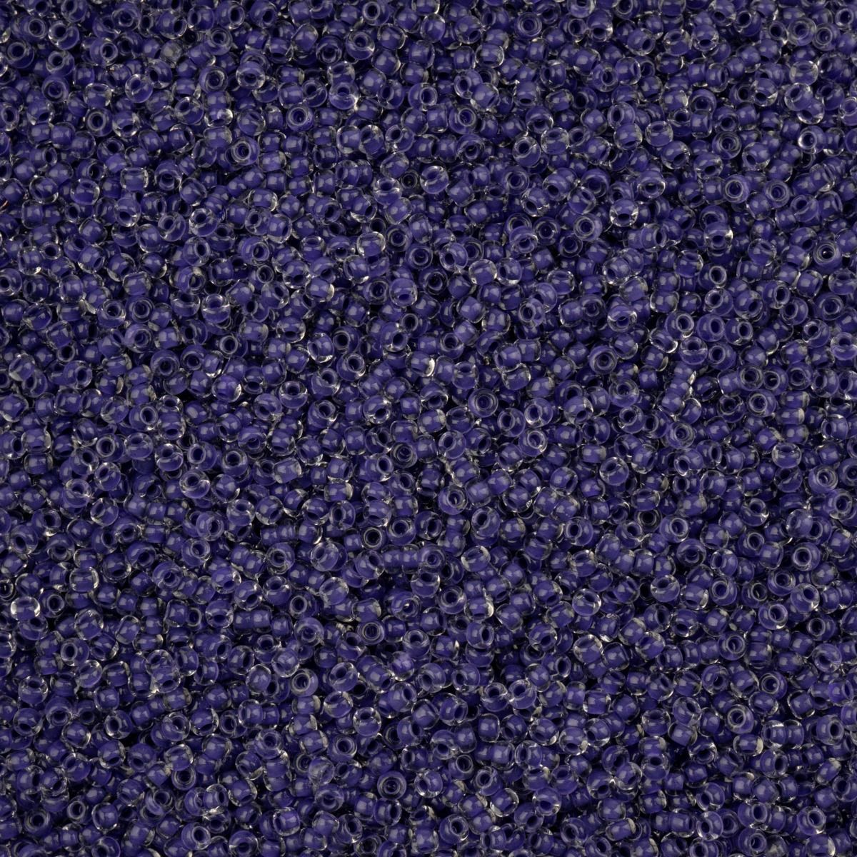 Czech Seed Beads - 10/0 - Crystal Color Lined Terra Intensive Purple (22g)