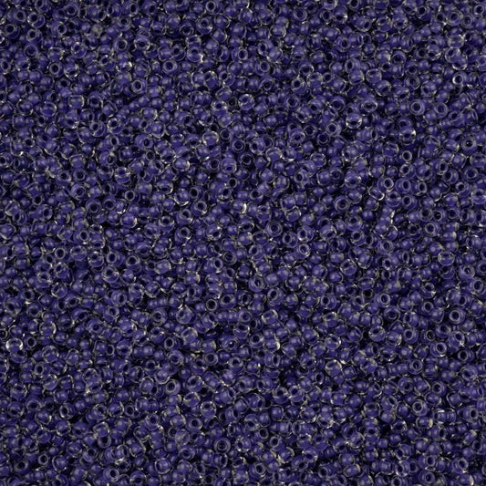 Czech Seed Beads - 10/0 - Crystal Color Lined Terra Intensive Purple (22g)