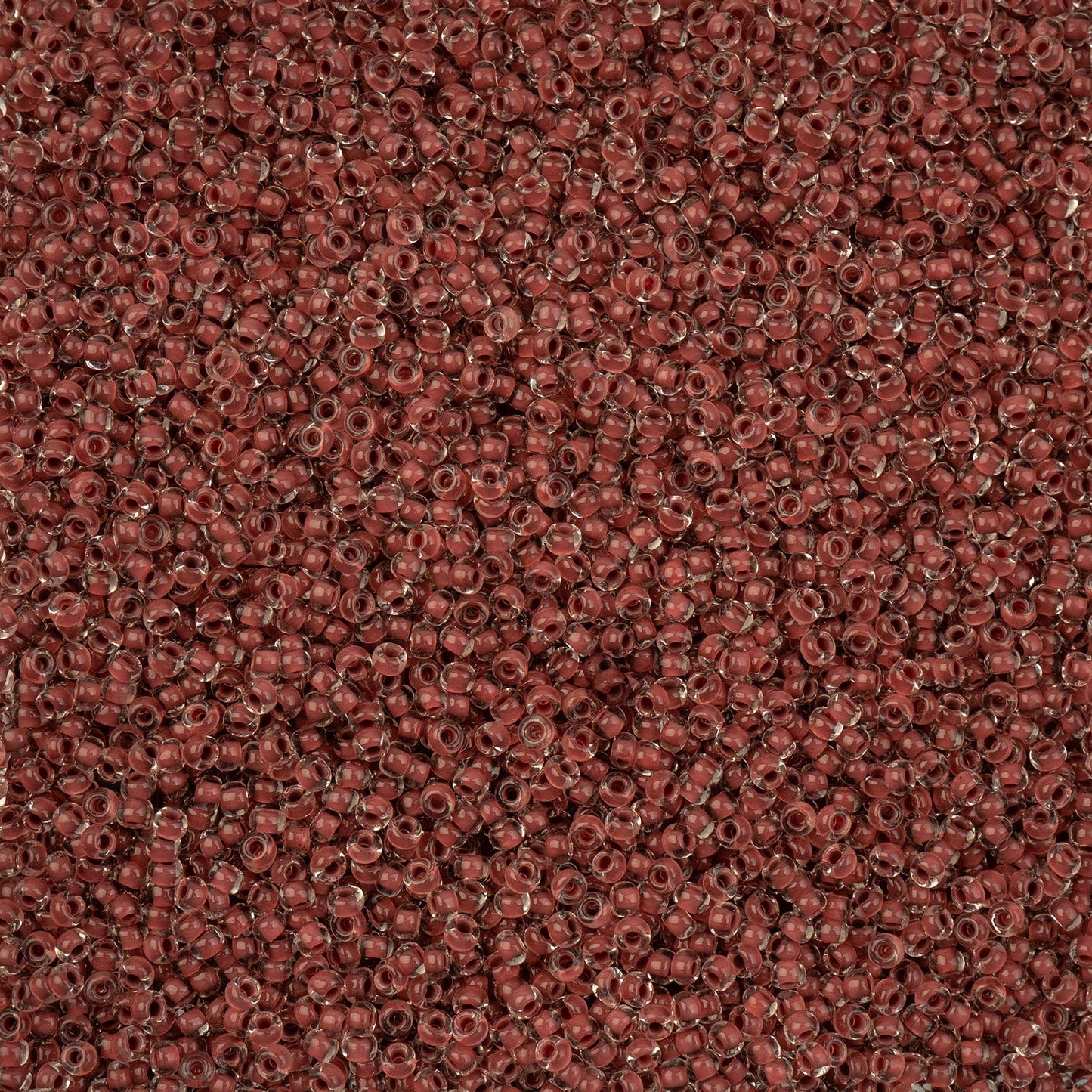 Czech Seed Beads - 10/0 - Crystal Color Lined Terra Intensive Brown (22g)