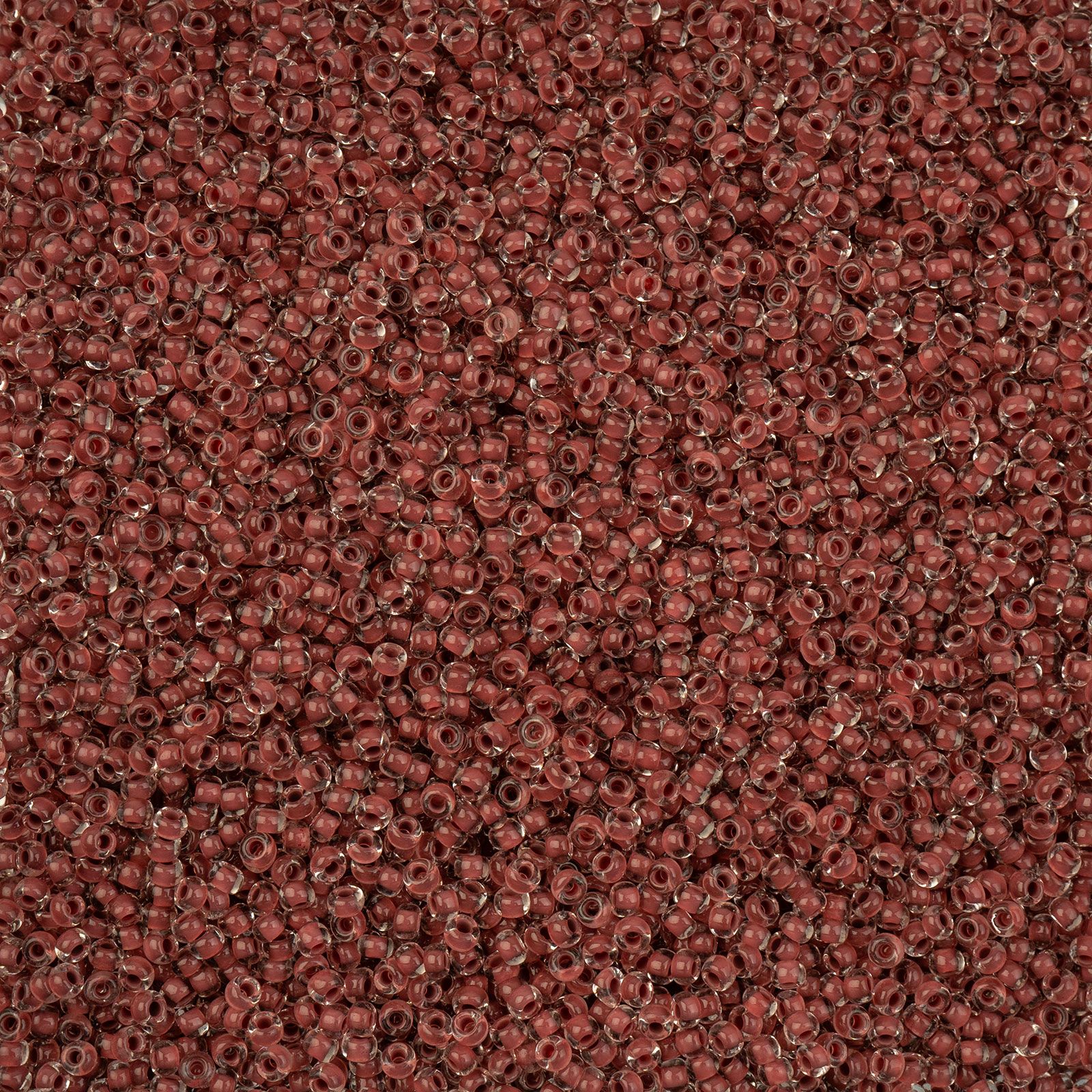 Czech Seed Beads - 10/0 - Crystal Color Lined Terra Intensive Brown (22g)