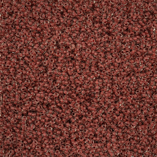 Czech Seed Beads - 10/0 - Crystal Color Lined Terra Intensive Brown (22g)