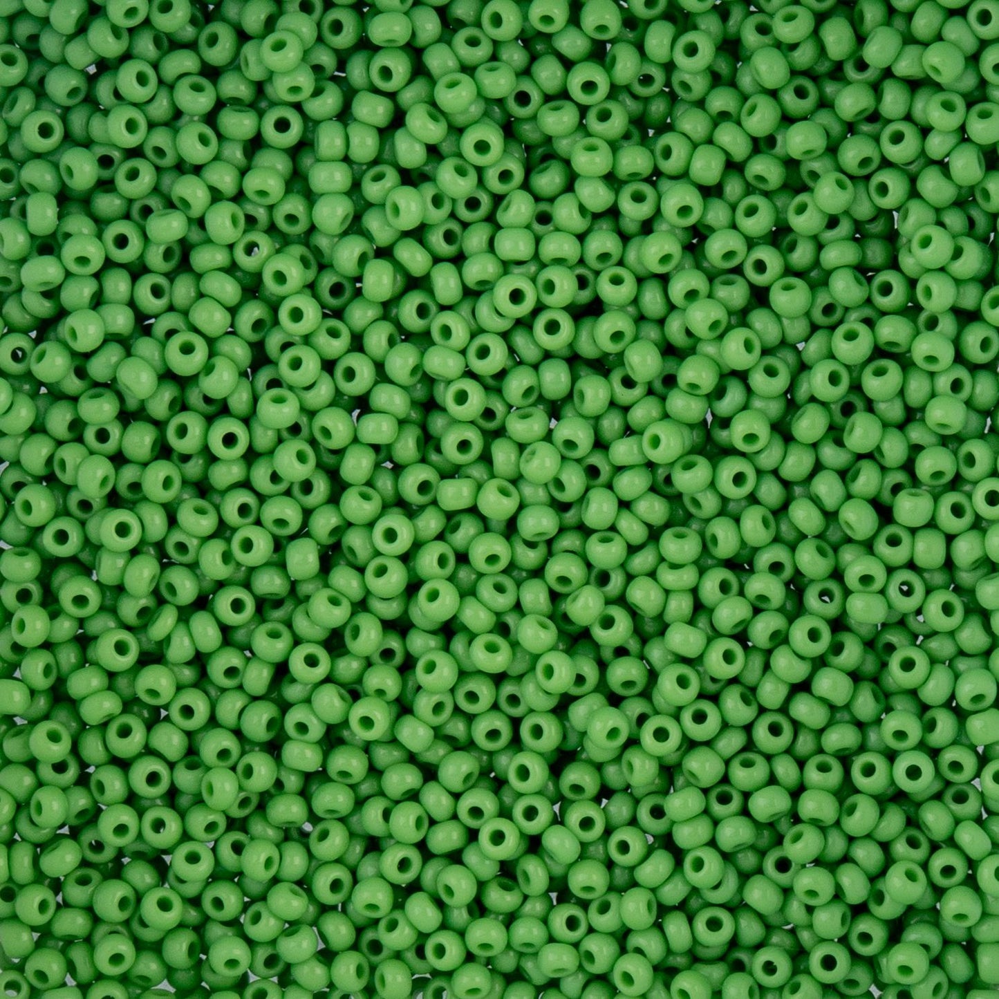 Czech Seed Beads - 10/0 - Natural Opaque Light Green (22g)