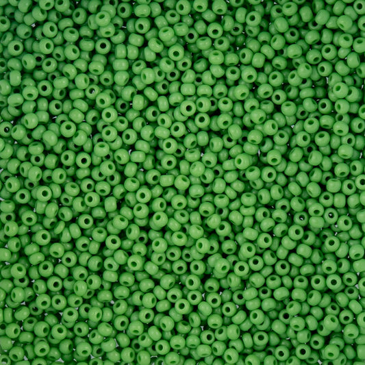 Czech Seed Beads - 10/0 - Natural Opaque Light Green (22g)