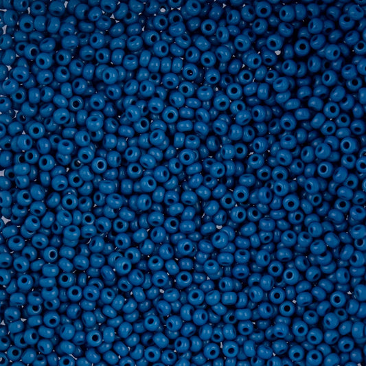 Czech Seed Beads - 10/0 - Natural Opaque Dark Blue (22g)