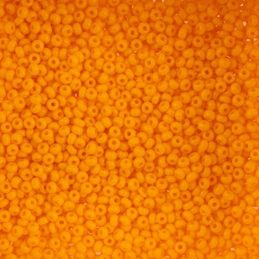 Czech Seed Beads - 10/0 - Natural Opaque Light Orange (22g)