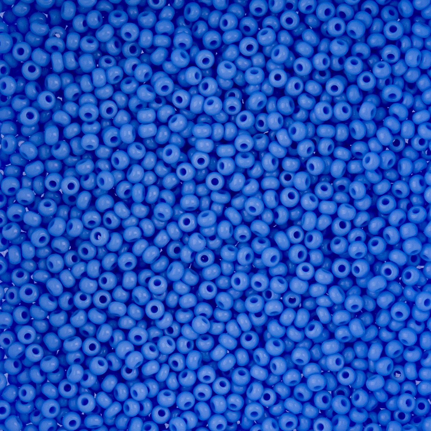 Czech Seed Beads - 10/0 - Natural Opaque Pale Blue (22g)