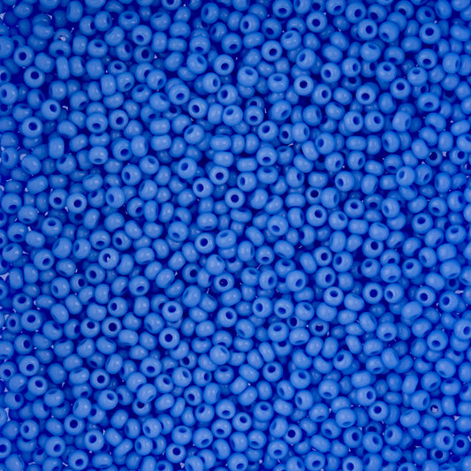 Czech Seed Beads - 10/0 - Natural Opaque Pale Blue (22g)