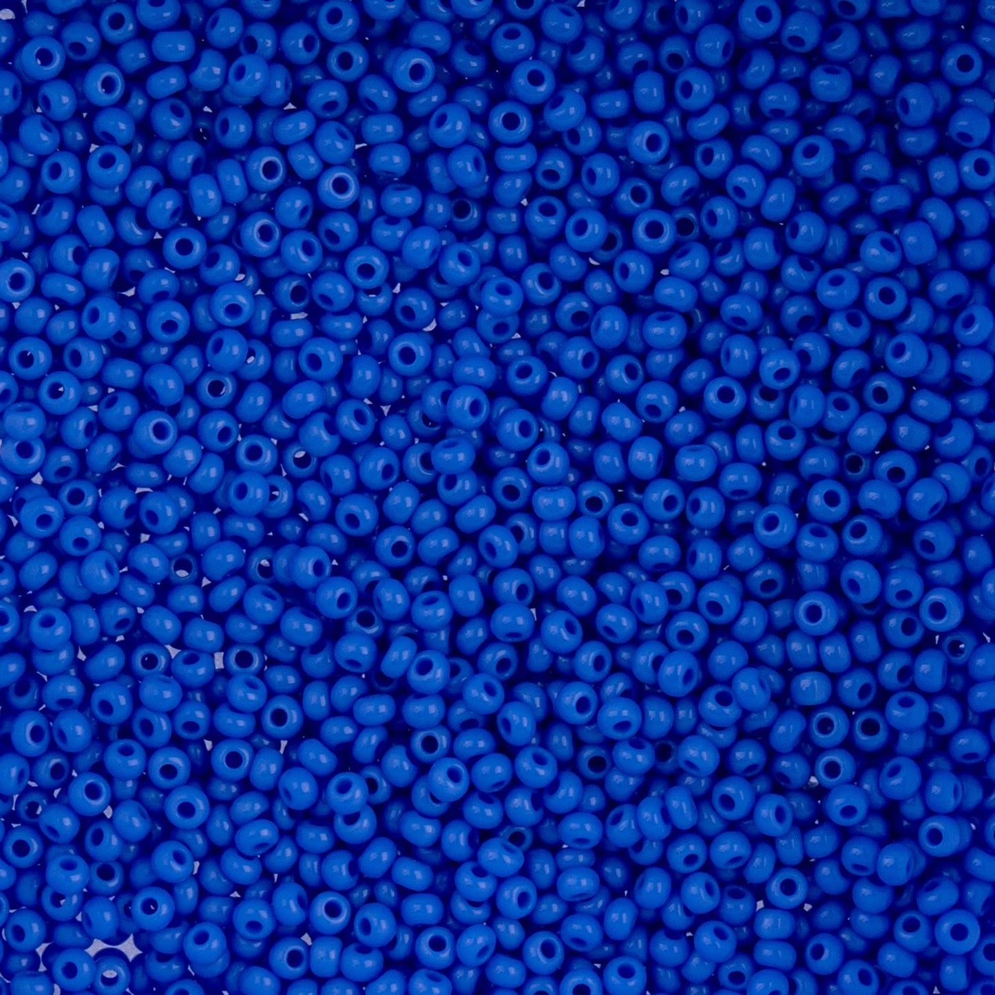 Czech Seed Beads - 10/0 - Natural Opaque Light Royal Blue (22g)