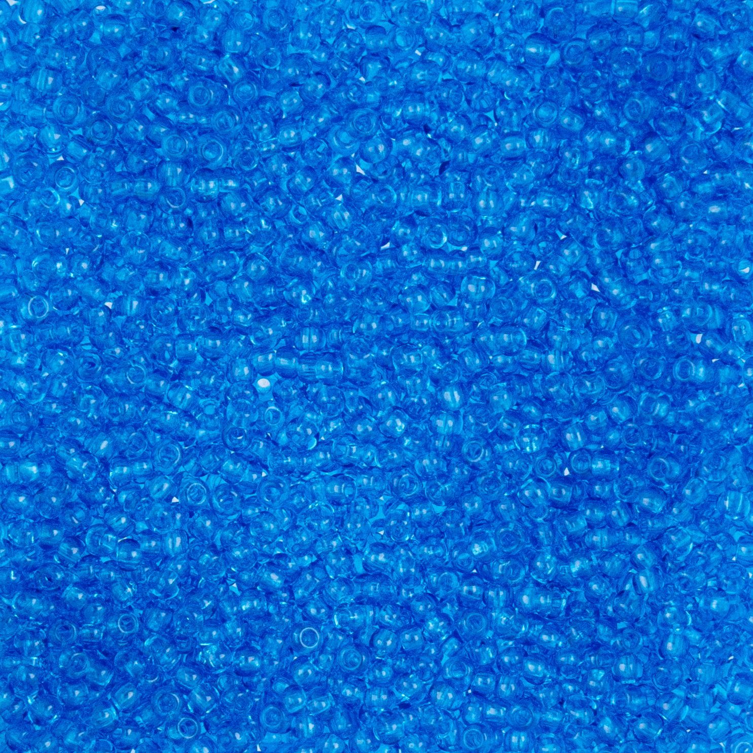 Czech Seed Beads - 10/0 - Natural Transparent Medium Aqua (22g)