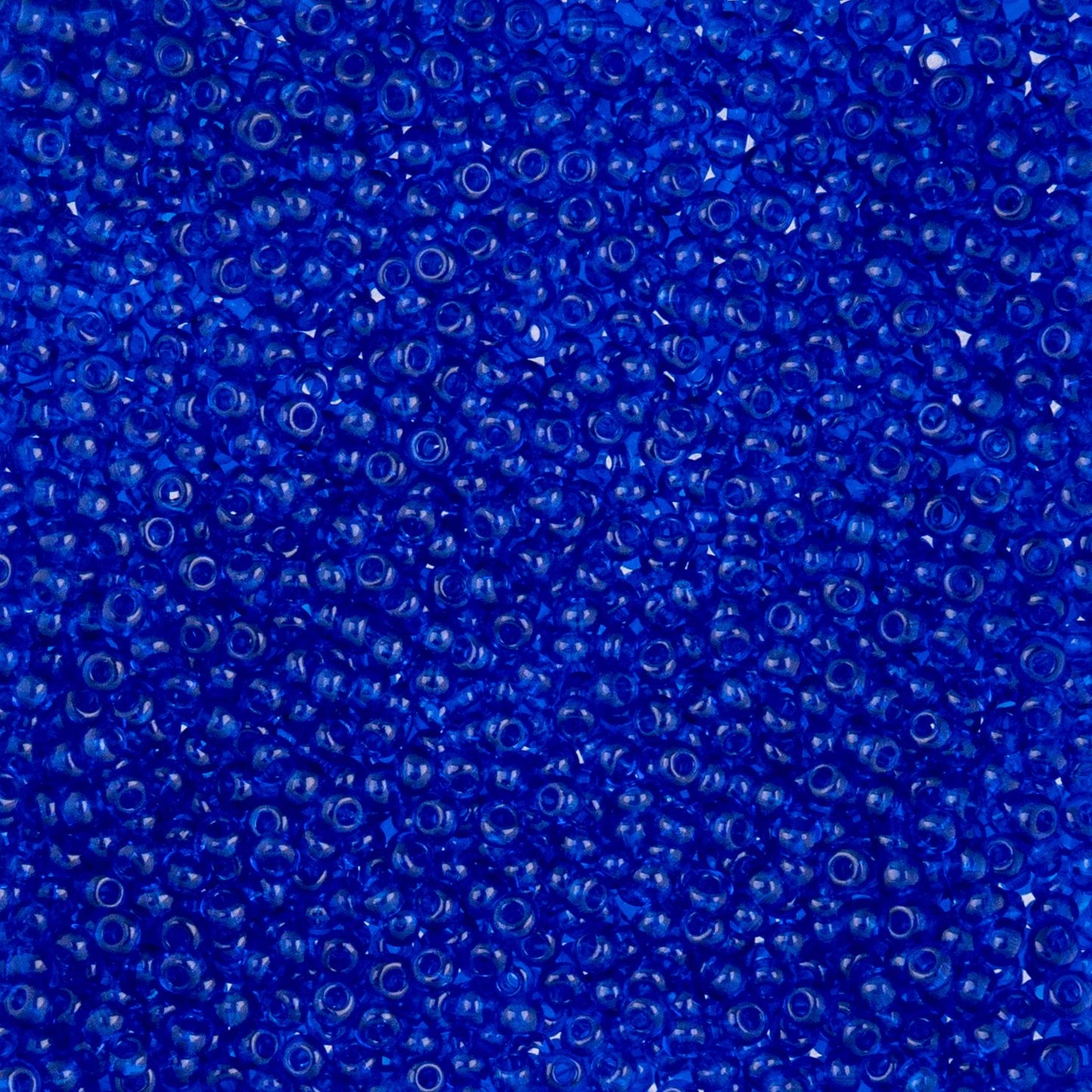 Czech Seed Beads - 10/0 - Natural Transparent Navy Blue (22g)