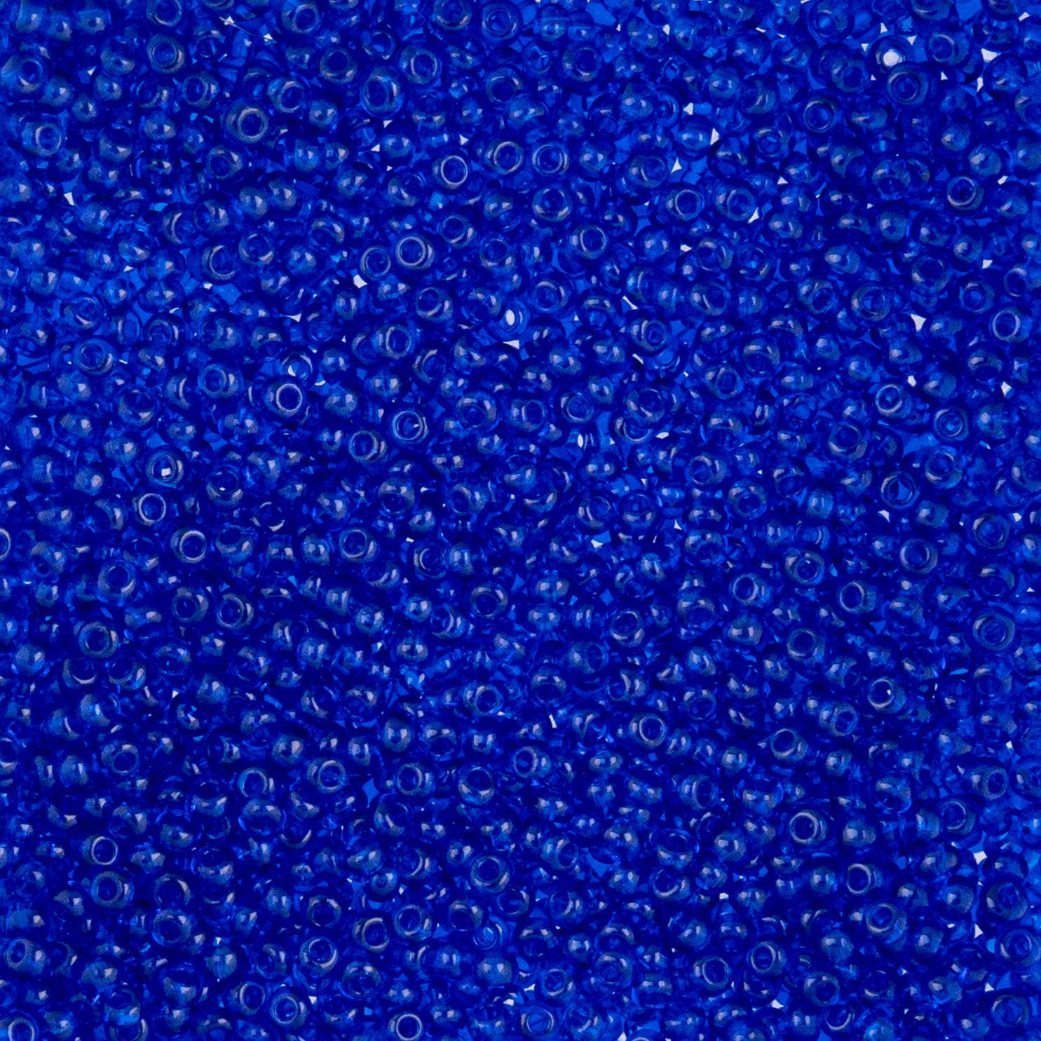 Czech Seed Beads - 10/0 - Natural Transparent Navy Blue (22g)