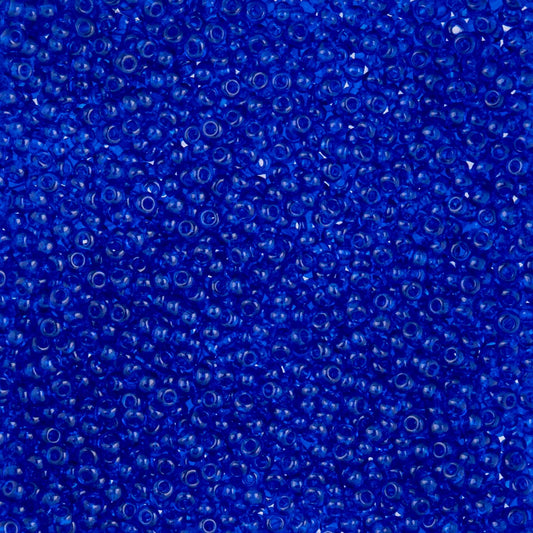 Czech Seed Beads - 10/0 - Natural Transparent Navy Blue (22g)