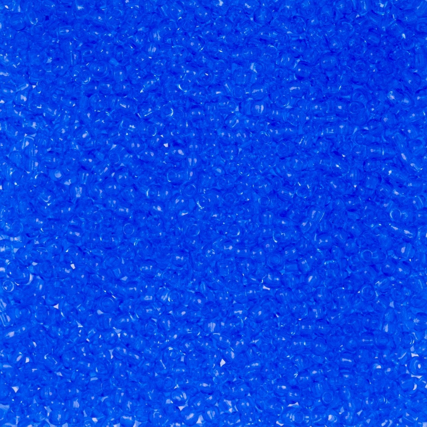 Czech Seed Beads - 10/0 - Natural Transparent Medium Blue (22g)