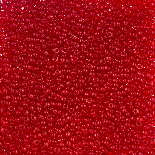 Czech Seed Beads - 10/0 - Natural Transparent Red (22g)