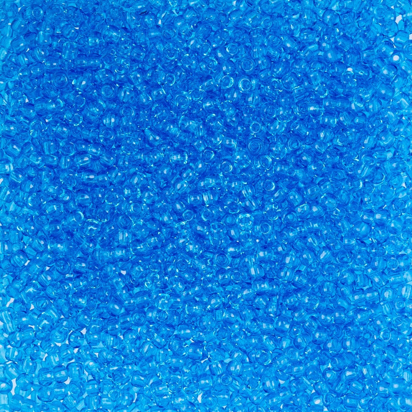 Czech Seed Beads - 10/0 - Natural Transparent Light Blue (22g)