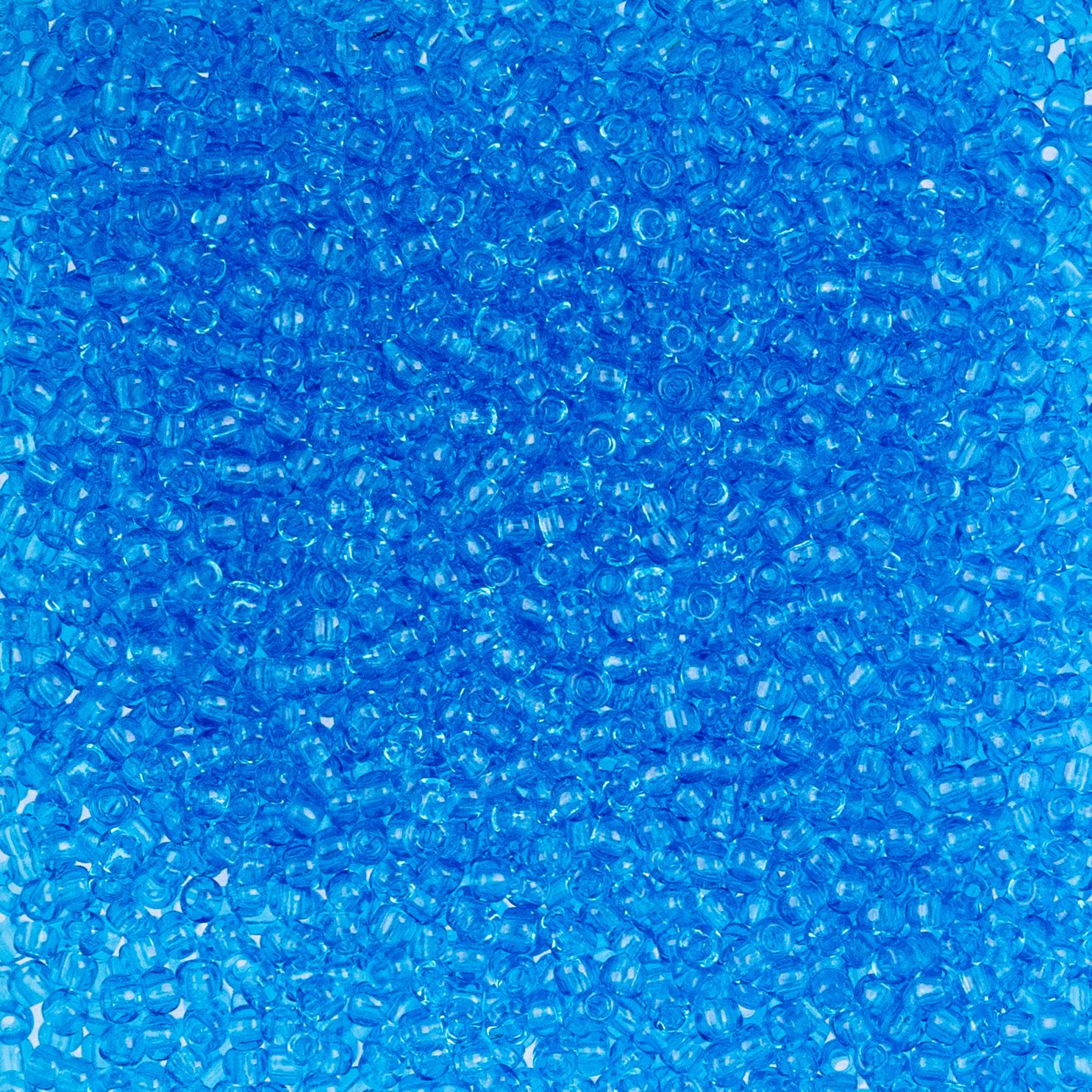 Czech Seed Beads - 10/0 - Natural Transparent Light Blue (22g)