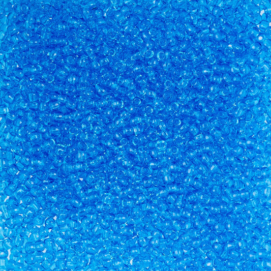 Czech Seed Beads - 10/0 - Natural Transparent Light Blue (22g)