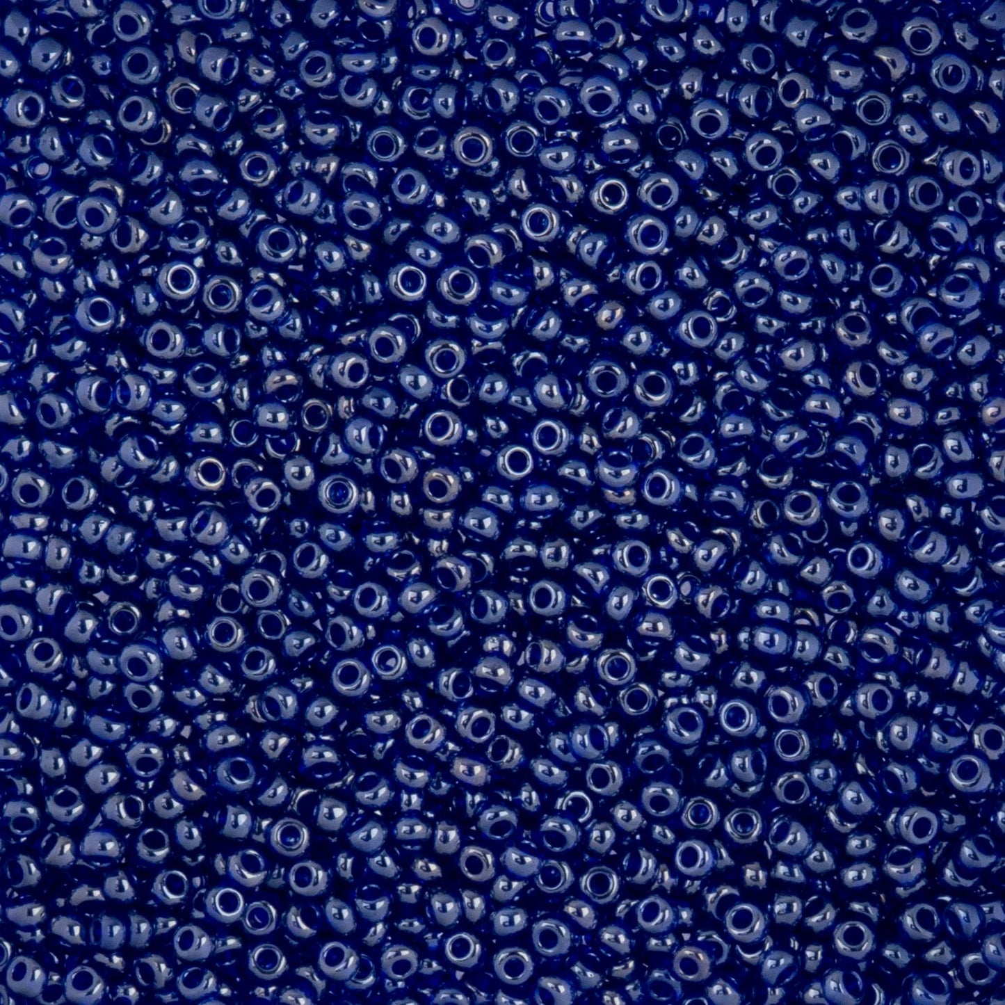 Czech Seed Beads - 10/0 - Transparent Royal Blue Luster (22g)